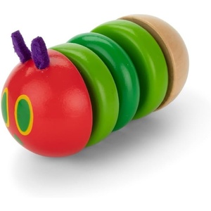 image:imageKids Preferred World of Eric Carle The Very Hungry Caterpillar Newborn Wooden Fidget Toy Baby Sensory Caterpillar Shaker Rattle for Infants Babies and Toddlers